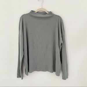 NWT LUCKY BRAND Green Mock Neck Sweater